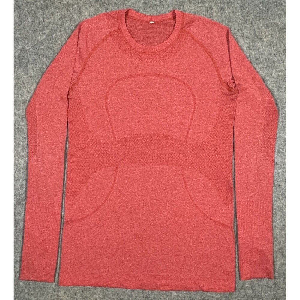 Lululemon Pink Coral Swiftly Tech LS Shirt Women's 8 Fitness/Run/Gym/Yoga